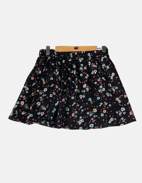 Skirt woman floral black FM